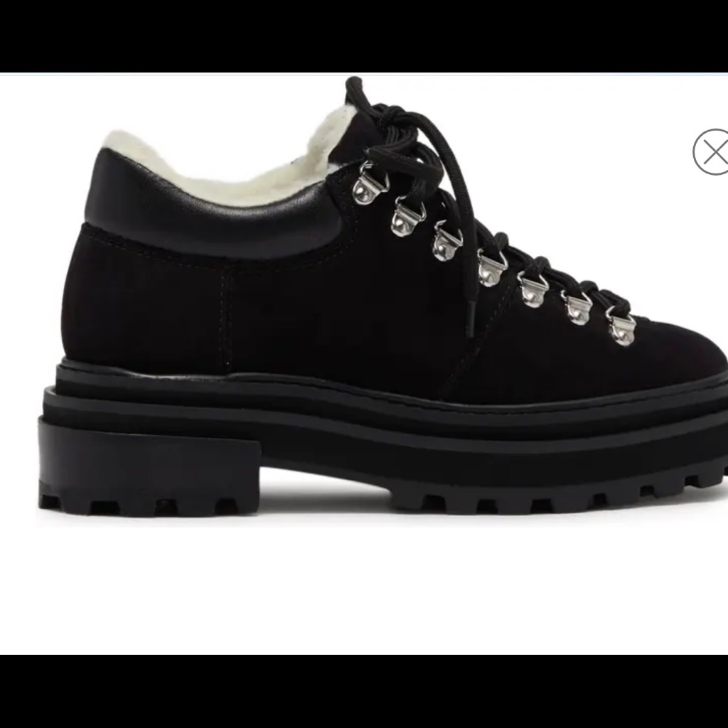 Schutz Faux Shearling Lined Boots.